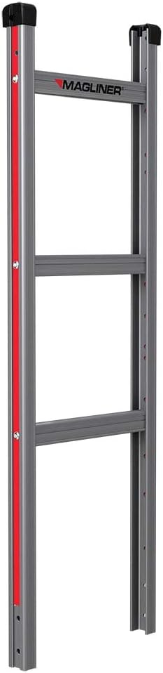 Magline HMK15AUA4 Aluminum Hand Truck, Vertical Loop Handle, Pneumatic Wheels, 500lbs Capacity