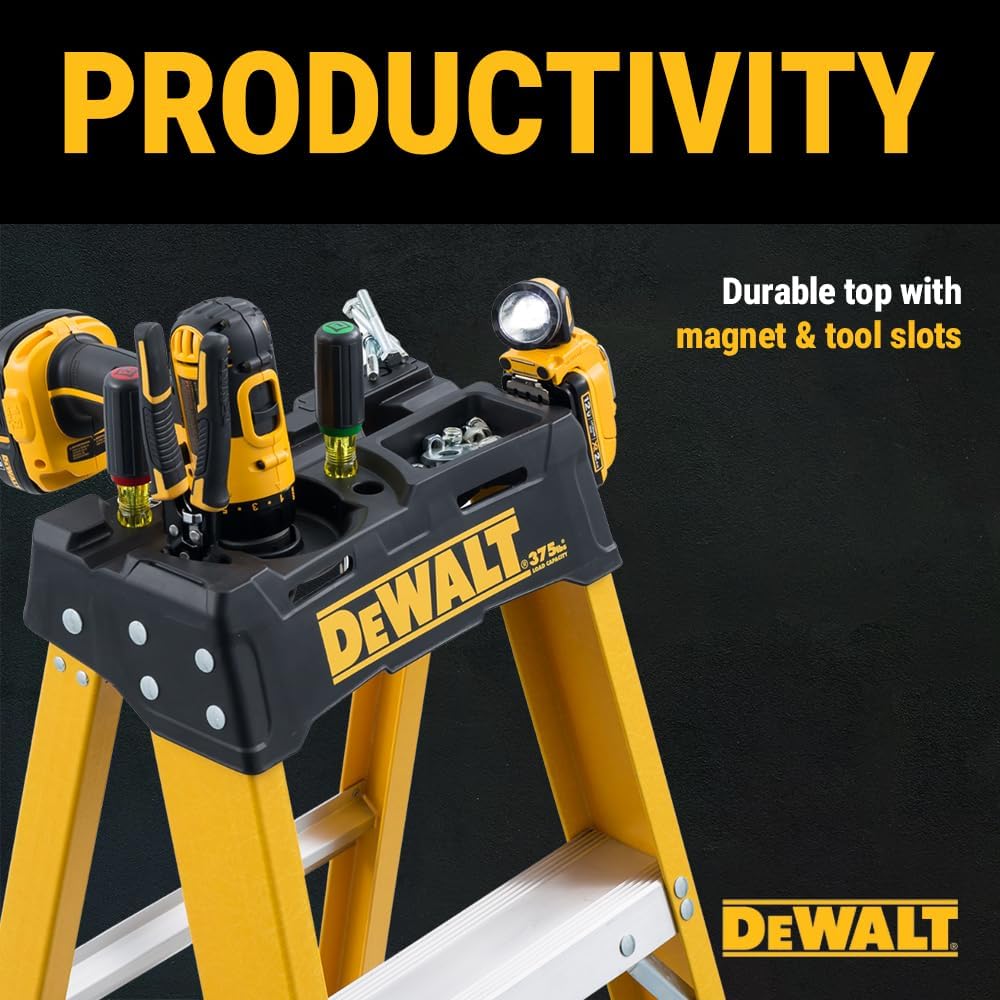 DeWalt 500lb Rated FG Stepladder 8' DXL3810-08