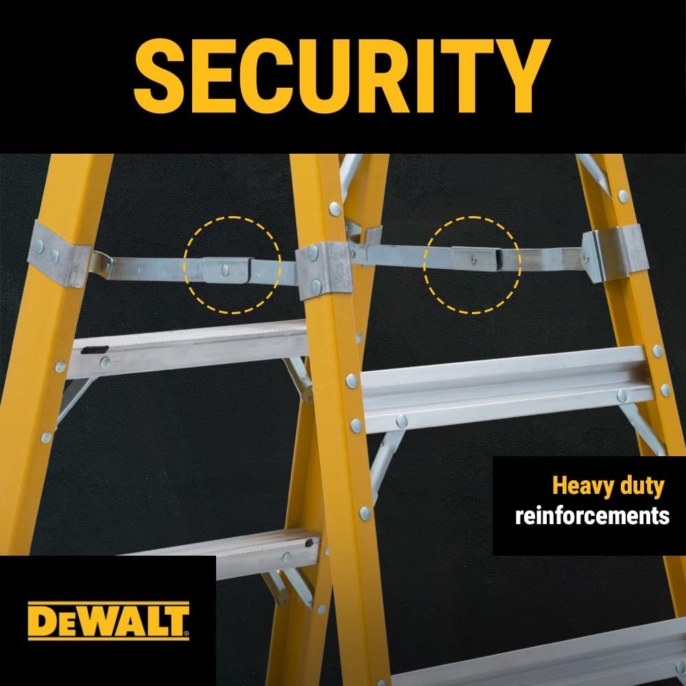 DeWalt 500lb Rated FG Stepladder 8' DXL3810-08