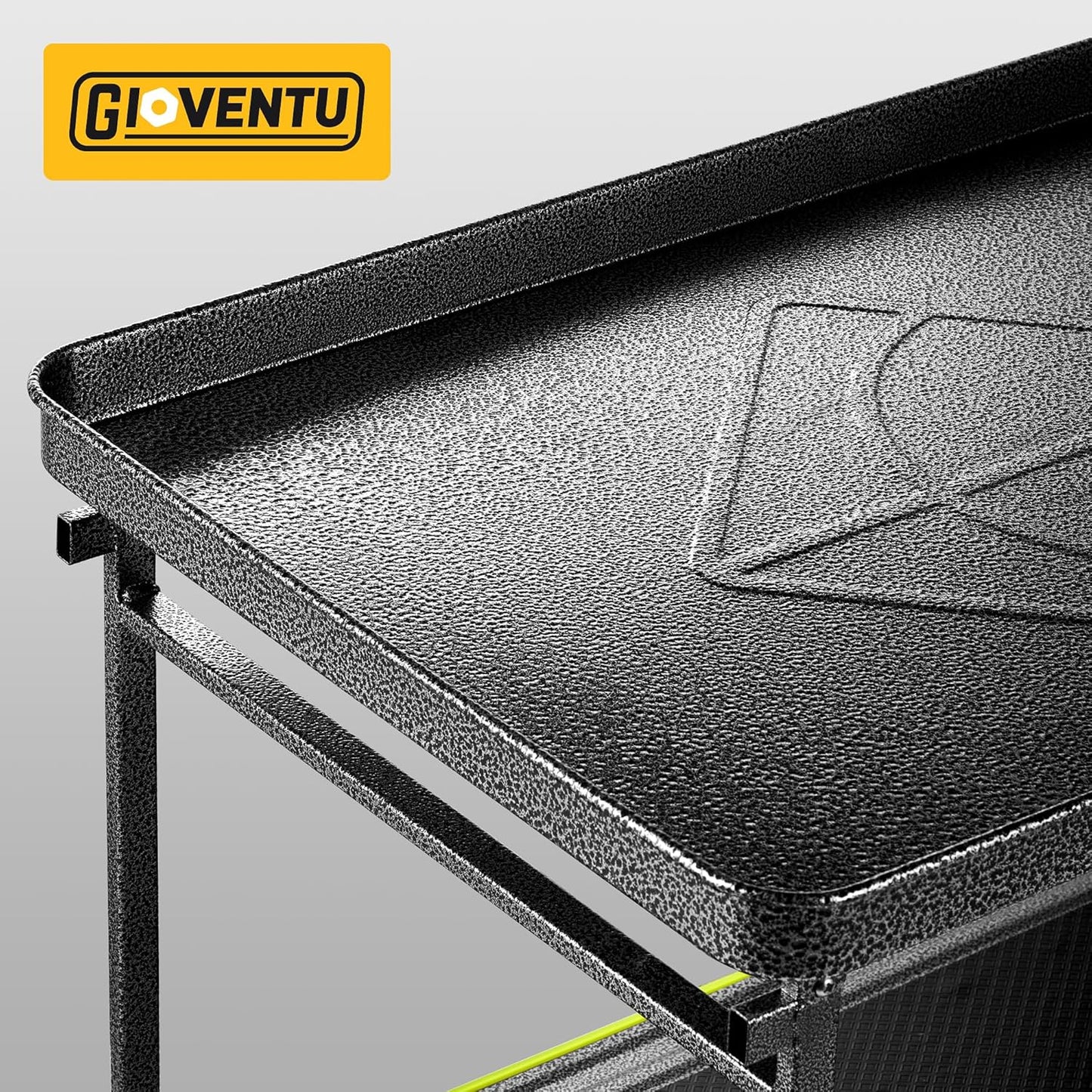 Heavy Duty Push Cart Dolly (700 lbs), Foldable Platform Hand Truck Made with High-Strength Steel, 2 Tier Design, Moving Flatbed Cart with Wheels for Warehouse, Garage, Workshop, Office